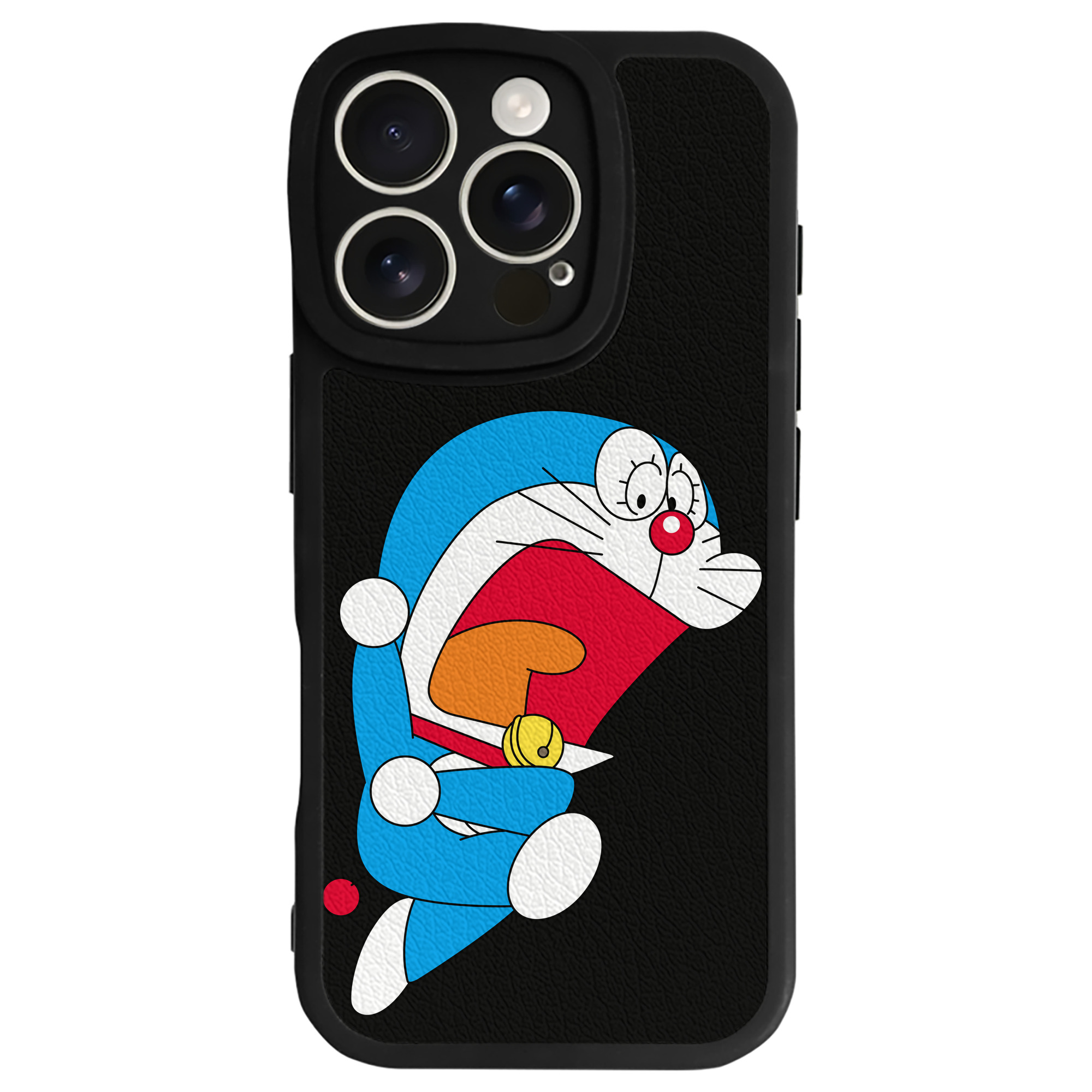 （画像用） ドラえもん Doraemon 【iPhone 16シリーズ対応】シリコンスマホケース（レザー調） 材質：シリコン